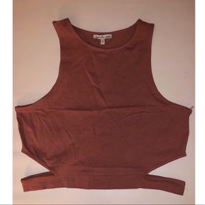 Charlotte Russe Rust croptop